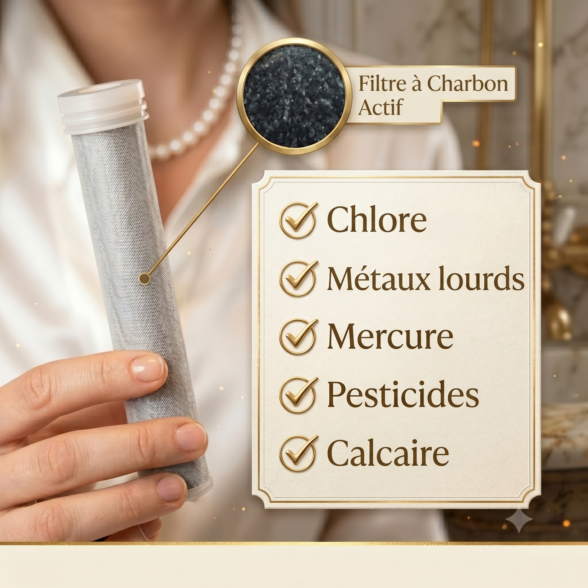 Pommeau de Douche Filtrant